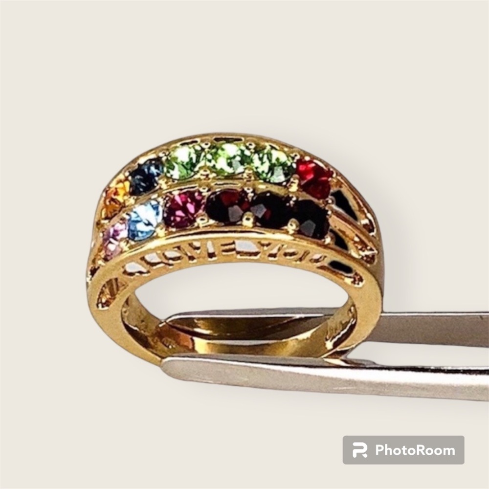 I Love You Ring Gemstone Ring.